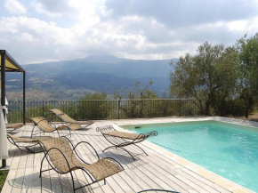 Valley view holiday home in Seggiano with a sauna Seggiano